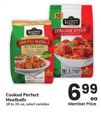 Albertsons Cooked Perfect Meatballs - 18 to 32 - oz, select varieties offer