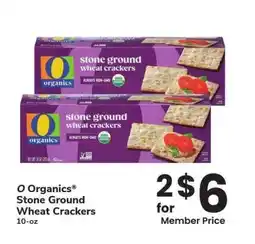 Albertsons O Organics Stone Ground Wheat Crackers - 10-oz offer