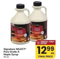 Albertsons Signature SELECT Pure Grade A Maple Syrup - 32-oz offer