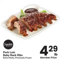 Albertsons Pork Loin Baby Back Ribs - Extra Meaty, Previously Frozen offer
