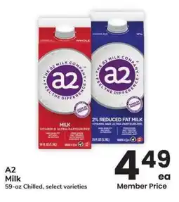 Albertsons a2 Milk - 59 - oz Chilled, select varieties offer