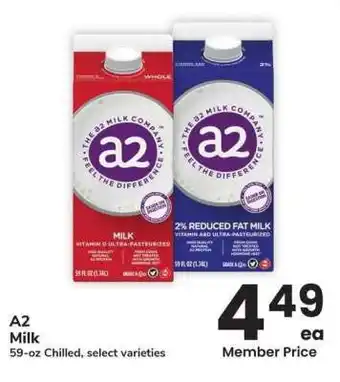 Albertsons a2 Milk - 59 - oz Chilled, select varieties offer