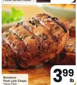 Albertsons Boneless Pork Loin Chops - Value Pack offer