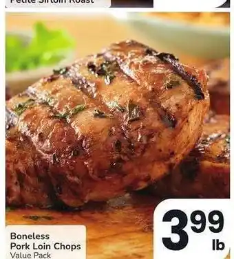 Albertsons Boneless Pork Loin Chops - Value Pack offer