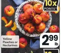 Albertsons Yellow Peaches or Nectarines offer