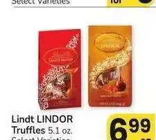 Albertsons Lindt Lindor Truffles - 5.1 oz. Select Varieties offer
