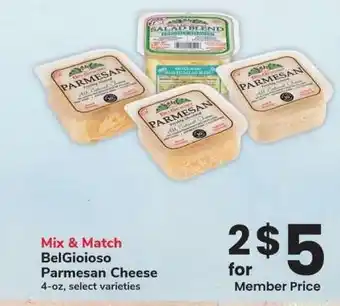 Albertsons BelGioioso Parmesan Cheese - 4-oz, select varieties Mix & Match offer