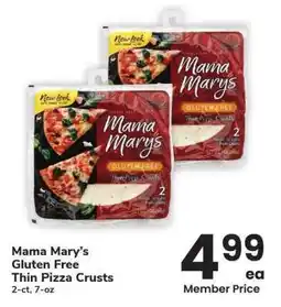 Albertsons Mama Mary's Gluten Free Thin Pizza Crusts - 2-ct, 7-oz offer