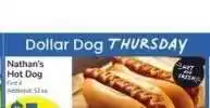 Albertsons Nathan's Hot Dog offer