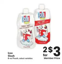 Albertsons Icee Slush - 6 - oz Pouch, select varieties offer