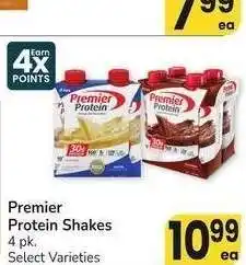 Albertsons Premier Protein Shakes - 4 pk. Select Varieties offer
