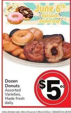 Albertsons DOZEN DONUTS - Assorted Varieties, Made fresh daily offer