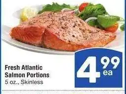 Albertsons Fresh Atlantic Salmon Portions - 5 oz., Skinless offer