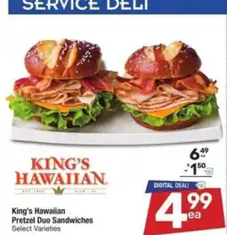 Albertsons King's Hawaiian Pretzel Duo Sandwiches - Select Varieties offer