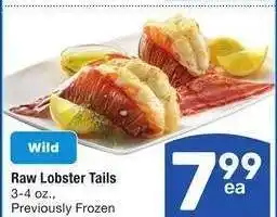 Albertsons Raw Lobster Tails - 3-4 oz., Previously Frozen offer