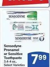Albertsons Sensodyne Pronamel or Sensitive Toothpaste - 3.4-4 oz., Select Varieties offer