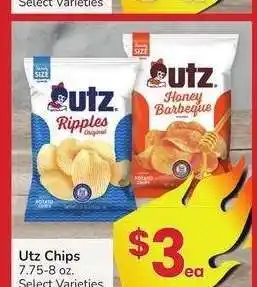 Albertsons Utz Chips - 7.75-8 oz. Select Varieties offer
