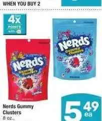 Albertsons Nerds Gummy Clusters - 8 oz., Select Varieties offer