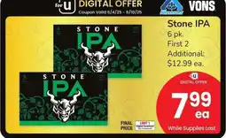 Albertsons Stone IPA - 6 pk offer