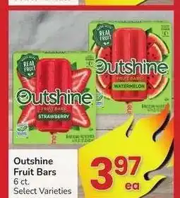 Albertsons Outshine Fruit Bars - 6 ct. Select Varieties offer