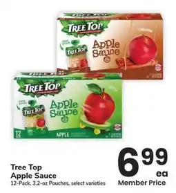 Albertsons Tree Top Apple Sauce - 12-Pack, 3.2-oz Pouches, select varieties offer