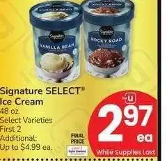 Albertsons Signature SELECT Ice Cream - 48 oz. Select Varieties offer