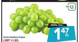 Albertsons Green Seedless Grapes offer