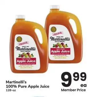 Albertsons Martinelli's 100% Pure Apple Juice - 128-oz offer