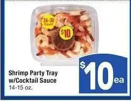 Albertsons Shrimp Party Tray w/Cocktail Sauce - 14-15 oz offer