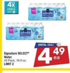 Albertsons Signature SELECT Water - 40 Pack, 16.9 oz offer