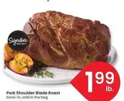 Albertsons Signature SELECT Pork Shoulder Blade Roast - bone-in, sold in the bag offer