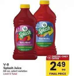 Albertsons V-8 Splash Juice - 64-oz, select varieties offer