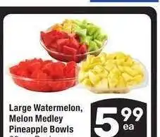Albertsons Large Watermelon, Melon Medley or Pineapple Bowls - 32 oz. Package offer