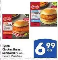 Albertsons Tyson Chicken Breast Sandwich - 24 oz., Select Varieties offer
