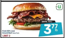 Albertsons Fresh 80% Lean Ground Beef - Value Pack offer