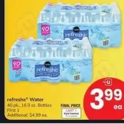 Albertsons refreshe Water - 40 pk., 16.9 oz. Bottles offer