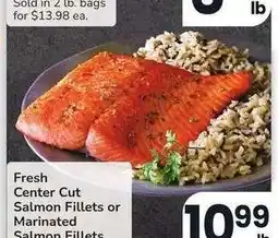 Albertsons Fresh Center Cut Salmon Fillets or Marinated Salmon Fillets - Farm Raised offer