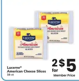 Albertsons Lucerne American Cheese Slices - 16 - ct offer