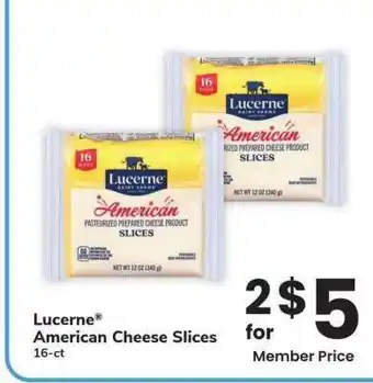 Albertsons Lucerne American Cheese Slices - 16 - ct offer