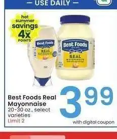 Albertsons Best Foods Real Mayonnaise - 20-30 oz., select varieties offer