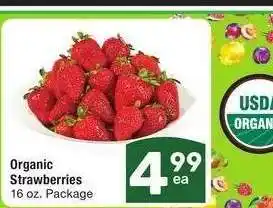 Albertsons Organic Strawberries - 16 oz. Package offer