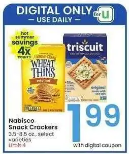 Albertsons Nabisco Snack Crackers - 3.5-8.5 oz., select varieties offer