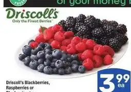 Albertsons Driscoll's Blackberries, Raspberries or Blueberries 6 oz offer