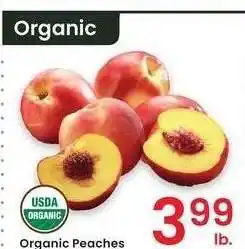 Albertsons Organic Peaches offer