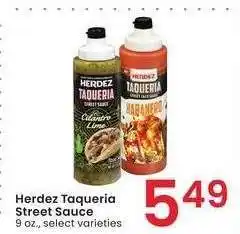 Albertsons Herdez Taqueria Street Sauce - 9 oz., select varieties offer