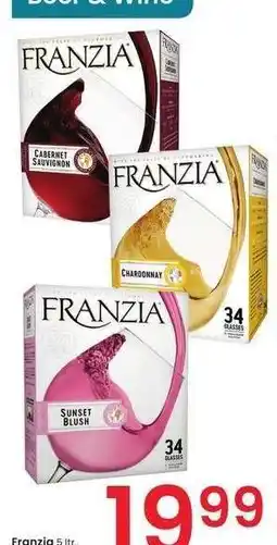 Albertsons Franzia - 5 ltr., select varieties offer