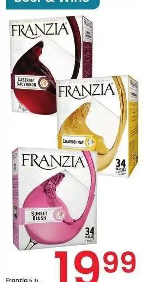 Albertsons Franzia - 5 ltr., select varieties offer