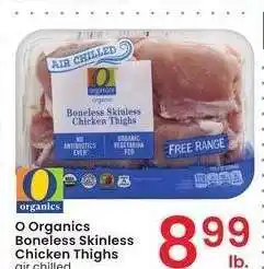 Albertsons O Organics Boneless Skinless Chicken Thighs - air chilled offer