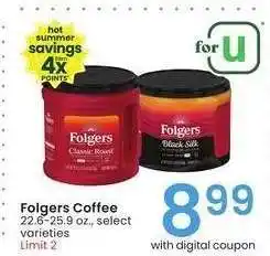 Albertsons Folgers Coffee - 22.6-25.9 oz., select varieties offer