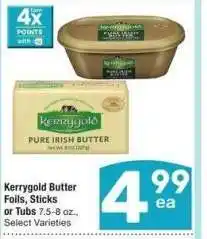 Albertsons Kerrygold Butter Foils, Sticks or Tubs - 7.5-8 oz., Select Varieties offer